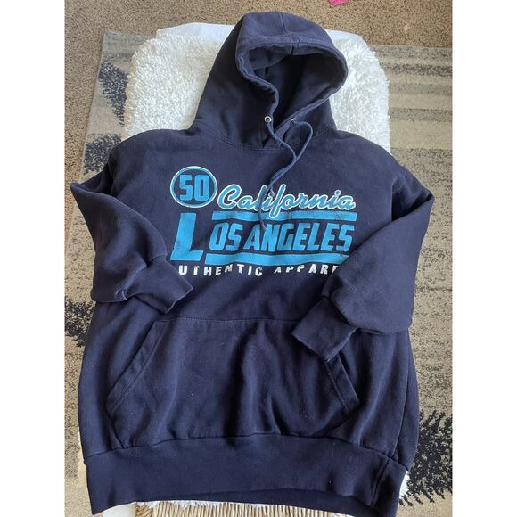 Life Authentic Apparel sz. M navy Los Angeles hoodie. - Picture 1 of 9